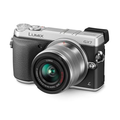 Panasonic Lumix DMC-GX7 Kit 14-42mm f/3.5-5.6 Silver Kamera Mirrorless