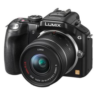 Panasonic Lumix G DMC-G5W Digital Camera Kit with 14-42mm lens + 45-150mm Lens  