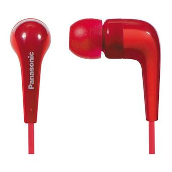 Panasonic RP-HJE140-R L-shaped Ear Earbud Headphone Red Genuine  