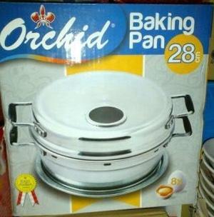 Panci Pemanggang Cake/Bolu - Baking Pan Orchid 28 cm - 8 Telur