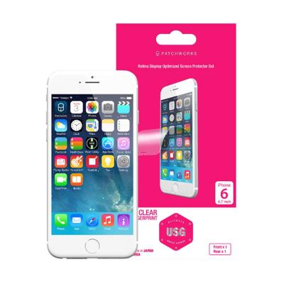 Patchworks USG Frontx1, Rearx1 Clear Screen Protector For iPhone 6