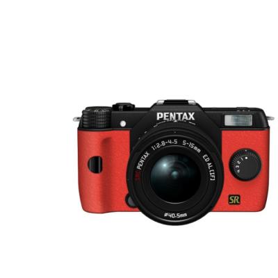 Pentax Q7 Lens Kit - Hitam Grip Merah