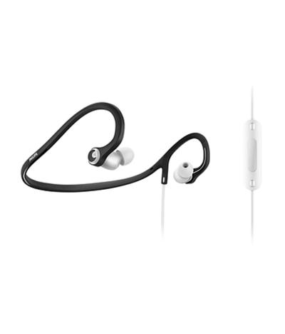 Philips ActionFit Earhook Sports Headphones SHQ4305 WS - White/Black