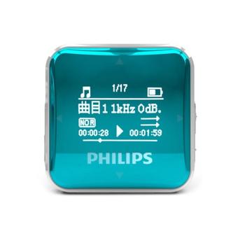 Philips SA2208 Faultless HQ Sport Mp3 Player 8GB with Clip - Blue  