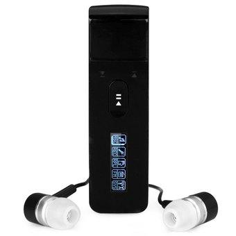 Portable Hifi Nondestructive Voice MP3 Player FM with Mic Sound Record Multiple Formats Support USB Interface Back Clip (Black)  