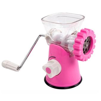 Practical Creative Manual Meat Grinder Hand Operated Kitchen Home Use(Pink) (Intl)  