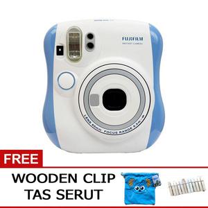Promo Fujifilm Instax Mini 25 25s blue Free Tas Serut + Clip BIRU