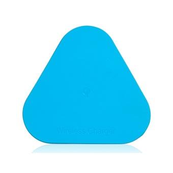 QI Z100 Tri-angle Design Wireless Charger Transmitter for iPhone 5S/5/5C (Blue)  