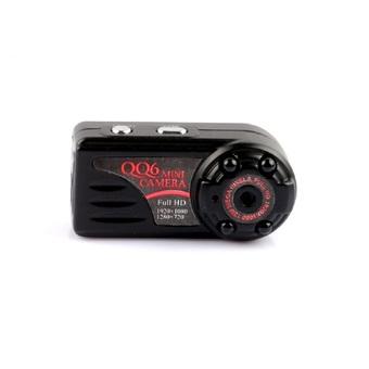 QQ6 Mini Wide Angle Video Camera with Motion Detection and Night Vision 12.0MP (Black)  