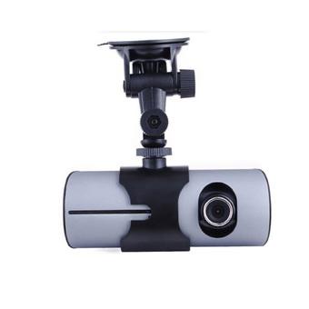 R300 Car DVR with GPS logger G-Sensor Dual lens 2.7 inch LCD Camera X3000 140? View Angle Dual Lens G-Sensor X3000 Car DVR Video Recorder + GPS Logger (Intl)  