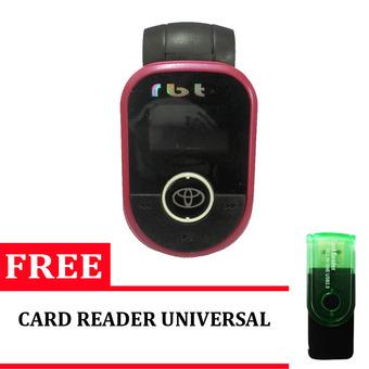 RBT CG-93 Car MP3 USB/TF Player WITH FM Modulator Gratis Card reader Universal - Merah  