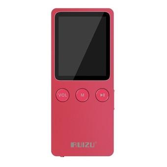 RUIZU X08 Ultrathin 8GB Faultless Sport MP4 MP3 Player with Internal Speaker LCD Display Support Video Photo (Red)  