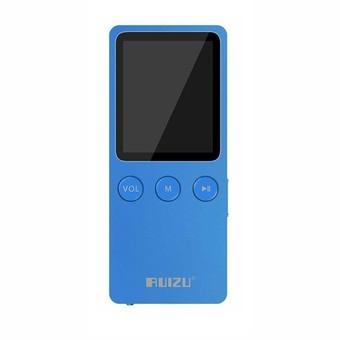 RUIZU X08 Ultrathin 8GB Faultless Sport MP4 Mp3 Player with Internal Speaker LCD Display Support Video Photo (Blue)  