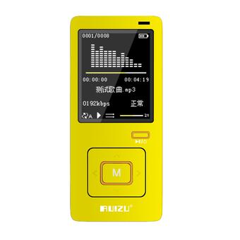 RUIZU X10 8GB Faultless 40 hours HiFi Sport Mp3 Player with LCD Display (Yellow)  