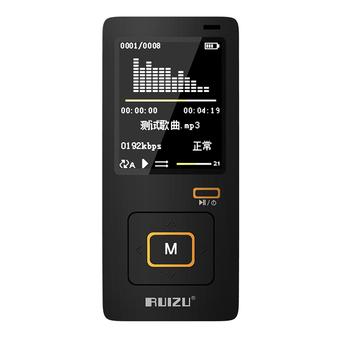 RUIZU X10 8GB Faultless 40 hours HiFi Sport Mp3 Player with LCD Display (Black)  