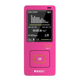 RUIZU X10 8GB Faultless 40 hours HiFi Sport Mp3 Player with LCD Display (Purple)  