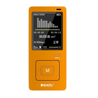RUIZU X10 8GB Faultless 40 hours HiFi Sport Mp3 Player with LCD Display (Orange)  