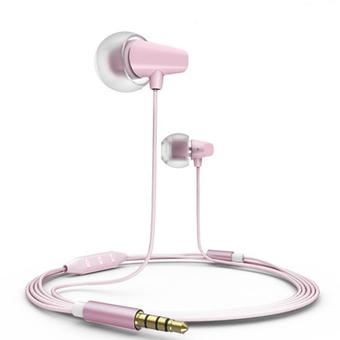 Remax Earphone Ceramic 702 For Apple - Pink  