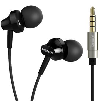 Remax Earphone with Microphone - RM-501 - Hitam  