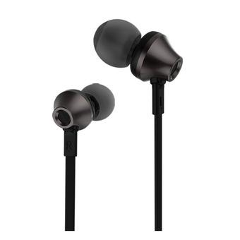 Remax Earphone with Microphone & Volume Control - RM-610D - Hitam  