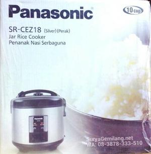 Rice Cooker Panasonic SR-CEZ18 Magic com Silver Asli, Baru, Garansi