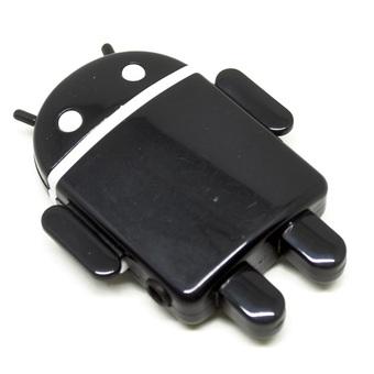 Robot Android MP3 Player TF card with Small Clip - Hitam  