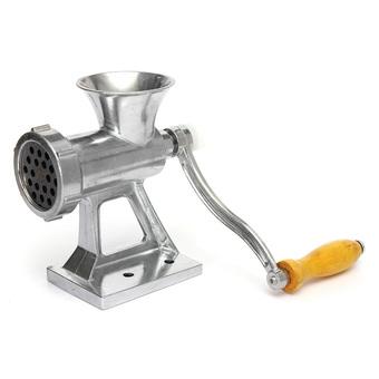 S & F Heavy Duty Hand Operated Meat Grinder Beef Noodle Pasta Sausages Maker (Silver)  