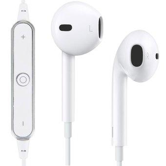 S6 Bluetooth V4.0 Wireless Stereo Headset Multiple Connection for Smartphone Tablet PC(White)  