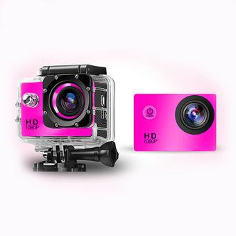 SJ4000 Full HD 1080P 12MP Car Cam Outdoor Sports DV Action Waterproof Camera Pink (Intl)  