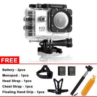 SJ4000 Full HD 1080P 12MP Sport Camcorder Camera+2 Battery + Professional Top Kit(Silver)  