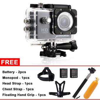 SJ4000 Full HD 1080P 12MP Sport Camcorder Camera+2 Battery + Professional Top Kit(Black)  