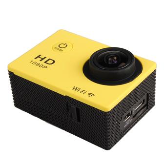 SJ4000 W8 12MP HD 1080P WiFi Helmet Sport Mini DV Waterproof Camera with Battery (Yellow) (Intl)  