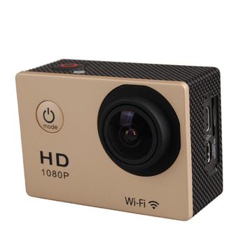 SJ4000 W8 12MP HD 1080P WiFi Helmet Sport Mini DV Waterproof Camera Brown (Intl)  