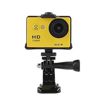 SJ4000 WiFi Action Camera 12MP 1080P H.264 1.5 Inch 170° Wide Angle Lens Waterproof Diving HD Camcorder Car DVR with Free Makibes Cleaning Cloth (Yellow) (Intl)  