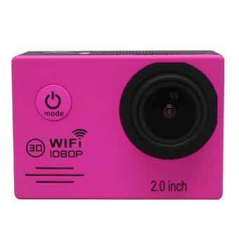 SJ7000 Wifi 2.0” Screen Waterproof Action Camera for Sport Pink (Intl)  