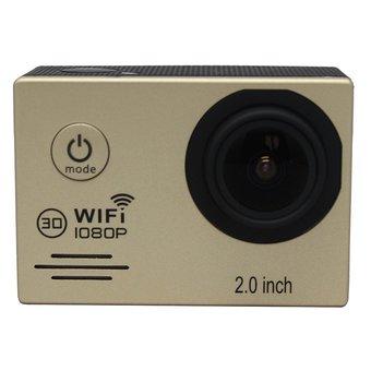 SJ7000 Wifi 2.0” Screen Waterproof Action Camera for Sport Gold (Intl)  