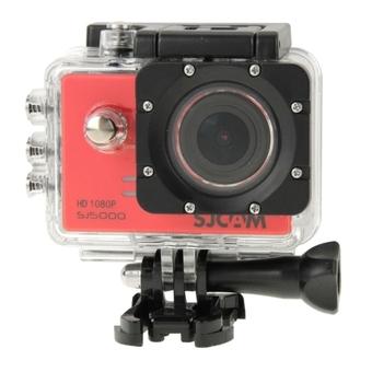 SJCAM SJ5000 Novatek Full HD 1080P 2.0 inch LCD Screen Sports Camcorder Camera with Waterproof Case, 14.0 Mega CMOS Sensor, 30m Waterproof (Red) (Intl)  