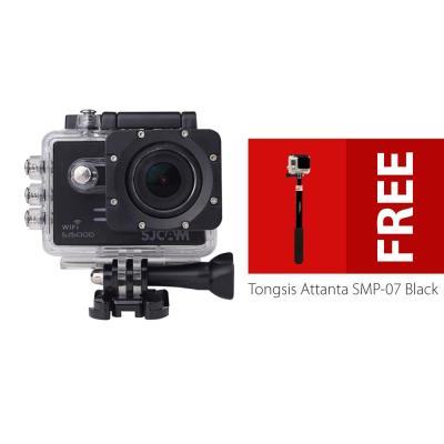 SJCAM SJ5000 WIFI 1080P Novatek GoPro Killers Sports Cam - Hitam + Free Tongsis Attanta SMP07