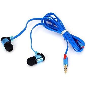 SMZ658 Professional 1.1M In-ear Headset Perfect Hifi Sound Earphone Flat Wire Good Sound InsulationÔºàBlueÔºâ  