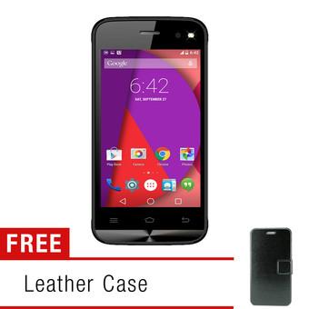 SPC Mobile S15 Terra - 8 GB - Hitam + Gratis Leather Case  