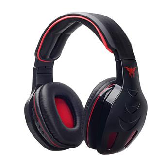 STN-08 Wireless Multifunctional Stereo Bluetooth Headphone Hands-free call Bass with Mic MicroSD/TF Slot MP3 Player FM Radio EQ for Smart Phones iPhone 6/6 Plus iPad PC Samsung Tablet PC Notebook (Black/Red) (Intl)  