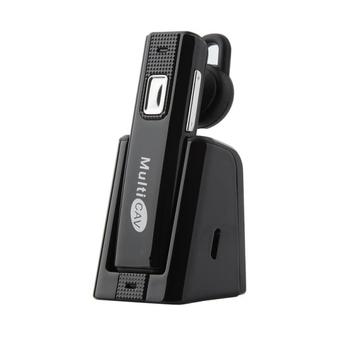 SUNSKY Multi CAV C28 Portable 1 for 2 Anti-noise HD Stereo Bluetooth V4.1 + EDR In-Car Bluetooth Headset for Samsung, HTC, Sony, LG, Nokia, iPhone, iPad, Tablet PC, etc (Black)  