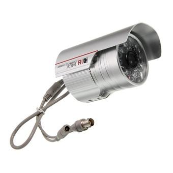 SYL-24CHSP NTSC TV System 1/4 SHARP CCD 420TVL 24 Lamps 6mm Lens CCTV IR Night Vision Waterproof Camera (Silver)  