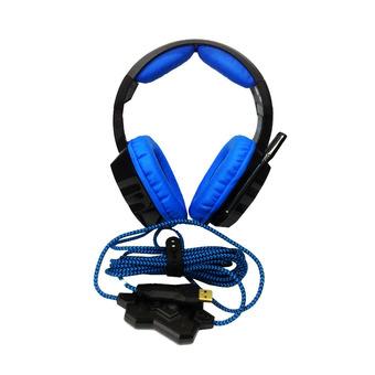 Sades SA-909 Headphone Gaming Multimedia - Hitam-Biru  
