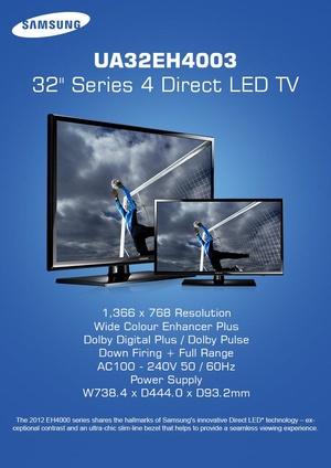 Samsung 32 LED TV UA32EH4003