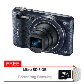 Samsung Kamera WB-35F WiFi - 16.2 MP - Hitam + Gratis Memory 8GB + Case  