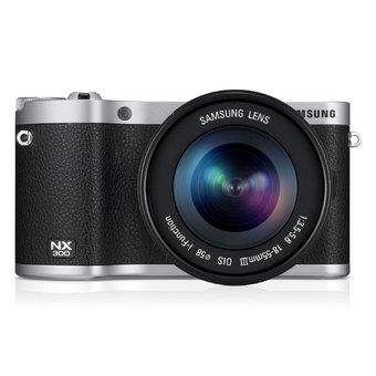 Samsung NX300 with 18-55mm 20.3 MP Mirrorless Camera OIS Lens Kit - Black  