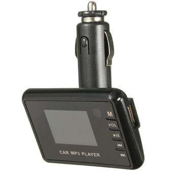 Sans Fil LCD Voiture Kit Allume Cigare MP3 FM Transmetteur USB Chargeur TF SD Black (Intl)  