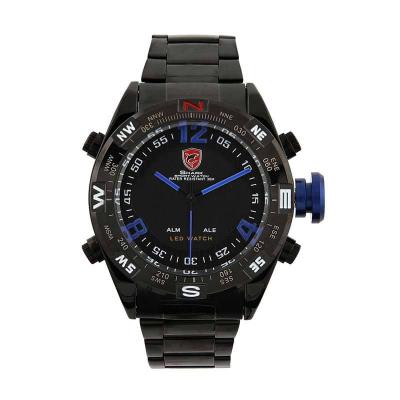 Shark Analog with LED Watch Black Blue SH100
