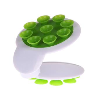 Silicone Double-sided Cup Holder Sucker Stand for Mobile Phones (Green) (Intl)  